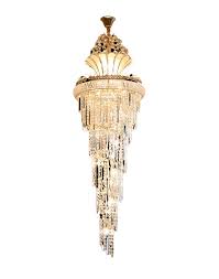 Lustre Cascata Real Dourado